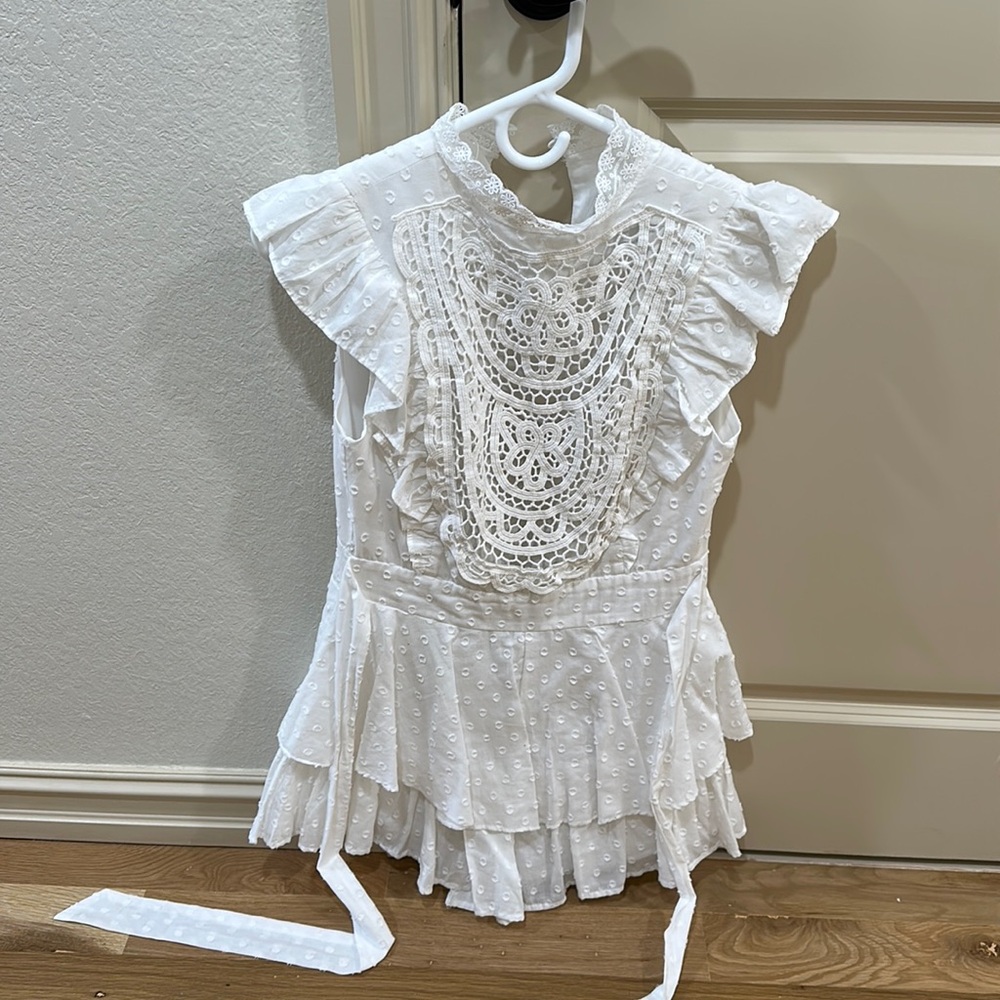 White mini dress